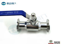 Threaded / Flanged / Clamped Stainless Steel Sanitary  Ball Valve For Food Industry supplier