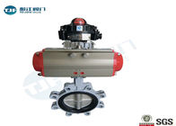 Cast Iron Wafer And Lug Type Butterfly Valve With Pneumatic Actuator DIN Standard supplier