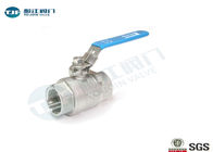 Standard 2 Piece Full Port Ball Valve ASTM A216 With NPT Connection supplier