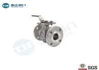 2 Piece Flanged Industrial Ball Valve WCB Type With ISO 5211 Mounting Pad supplier