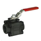 Class 800 3 Piece Forged Steel Ball Valve ASTM A105 / ASTM A182 F304 / F316 Available supplier