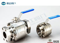 3 Piece High Pressure Ball Valve 150 PSI Saturated Steam Class CF8M / WCB Made supplier