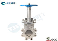 Manual Operation Industrial Gate Valve Unidirectional Wafer Knife Edge Type supplier