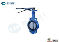 Lever Operated Wafer Butterfly Valve , Cast Iron Concentric Butterfly Valve supplier