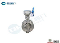 Stainless Triple Eccentric Butterfly Valve , Flanged End Metal Seated Butterfly Valves supplier