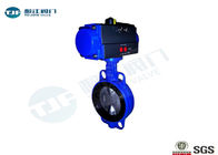 WCB Pneumatic Butterfly Valve PN 10 Class 150 For Air / Oil / Seawater supplier