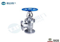 CF8M Angle Type Globe Stop Valve ASME B16.34 Class 600 LB For Hot Water supplier