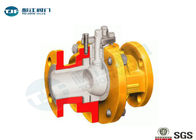 ASME B16.5 Flanged Ceramic Ball Valve Wear Resistant For Pulverized Coal supplier
