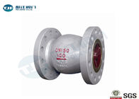 Axial Flow Non Return Check Valve CF8M / WCB Type With Double Flanged Connection supplier