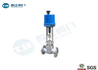 Electric Actuated Sleeve Steam Control Valve Class 600 LB Stainless 316 Made supplier