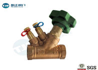 Copper Static Balancing Valve Thread Ends Type For Heating And Cooling System supplier