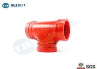 Durable Grooved Pipe Coupling / Equal Tee Ductile Iron Material Made supplier
