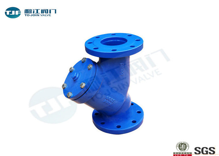 Manual Y Strainer Valve , Cast Iron Flanged Industrial Y Strainers supplier