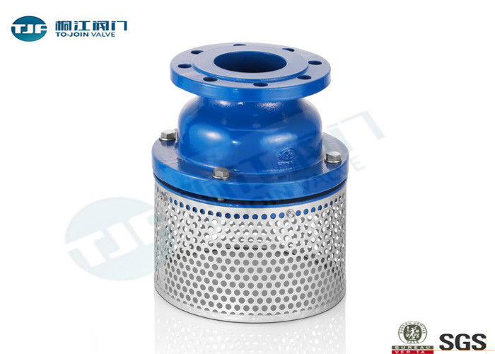 Cast Iron Body Flanged Non Return Foot Valve With Stainless Strainer PN10 Class supplier