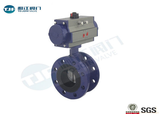 Flanged Wafer Butterfly Valve Ductile Iron Type Class 150 With Pneumatic Actuator