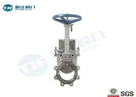 Manual Operation Industrial Gate Valve Unidirectional Wafer Knife Edge Type supplier