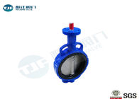 Lever Operated Wafer Butterfly Valve , Cast Iron Concentric Butterfly Valve supplier