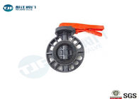 Industrial PVC Material Wafer Butterfly Valve ANSI 150 With Latch Handle supplier