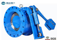 Flanged Butterfly Valve With Counter - Weight Hydraulic Control Check PN10 / PN16 supplier
