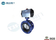 Flanged Wafer Butterfly Valve Ductile Iron Type Class 150 With Pneumatic Actuator supplier
