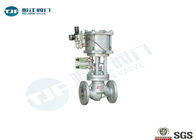 Flanged Globe Stop Valve With Double - Acting Pneumatic Actuator PN 16 Bar supplier