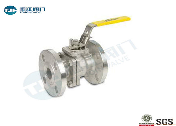 2 Piece Flanged Industrial Ball Valve WCB Type With ISO 5211 Mounting Pad supplier