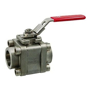 Class 800 3 Piece Forged Steel Ball Valve ASTM A105 / ASTM A182 F304 / F316 Available supplier
